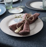 Laura Ashley Plate 26 cm Cobblestone Pinstripe-2