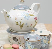 Laura Ashley Suikerpot Midnight Pinstripe -3