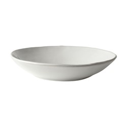 Dutch Rose Plate Deep 23,5 cm White