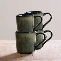 Dutch Rose Set 4 Minimugs Green 25 cl.-1