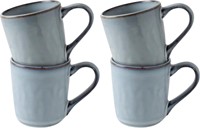 Dutch Rose Set 4 Minimugs Blue 25 cl.
