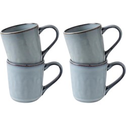 Dutch Rose Set 4 Minimugs Blue 25 cl.