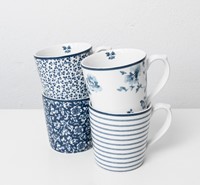 Laura Ashley Giftset 4 Bekers Assorti 32 cl.-7