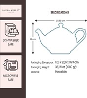 Laura Ashley Giftset Teapot China Rose 1,6 liter-3