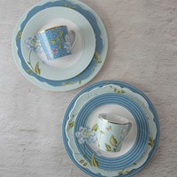 Laura Ashley Giftset 4 Plates 26 cm Seaspray Candy Stripe-1