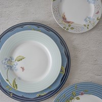 Laura Ashley Giftset 4 Plates 26 cm Mint Candy Stripe-1