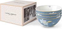 Laura Ashley Giftset 4 Kommen 16 cm Seaspray Uni-3