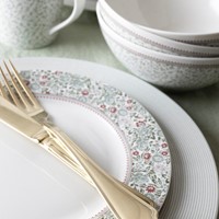 Laura Ashley Plate 23 cm Green/Red-3