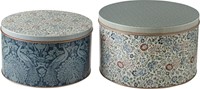 Laura Ashley Set 2 Blikken Daniela en Peacock Rood-3