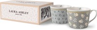 Laura Ashley Giftset 2 Bekers Assorti Grijs 30 cl.-1
