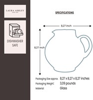 Laura Ashley Carafe Clear 3,0 liter -4