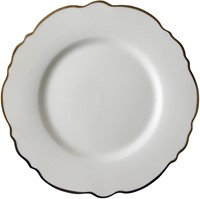 Bliss Bord Schulp 21 cm Wit Goud