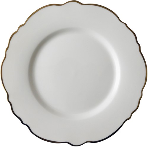 Bliss Bord Schulp 21 cm Wit Goud