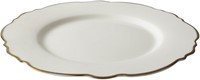 Bliss Bord Schulp 21 cm Wit Goud-2