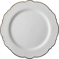 Bliss Bord Schulp 26 cm Wit Goud
