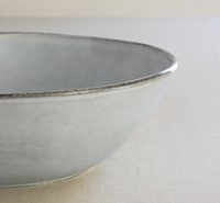 Dutch Rose Schaal 33 cm Licht Grijs  -1