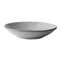 Dutch Rose Plate Deep 23,5 cm Light Grey