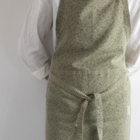 Laura Ashley Apron Sage green Wild Clematis 78x85cm-3