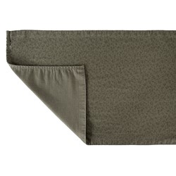 Laura Ashley Tafelloper Sage groen Dubbelzijdig Uni/Wild Clematis 40x150cm