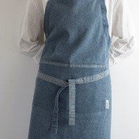 Laura Ashley Apron Blue Wild Clematis 78x85cm-3