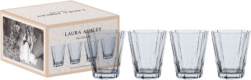 Laura Ashley GiftSet 4 Waterglazen Helder 25 cl.