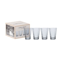 Laura Ashley Giftset 4 Longdrinkglazen Helder 41 cl.