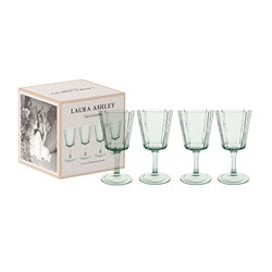Laura Ashley Giftset 4 Wijnglazen Groen 27 cl.
