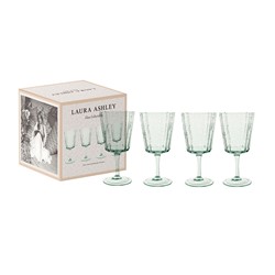 Laura Ashley Giftset 4 Wijnglazen Groen 36 cl.