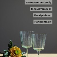 Laura Ashley Giftset 4 Wijnglazen Groen 36 cl.-4