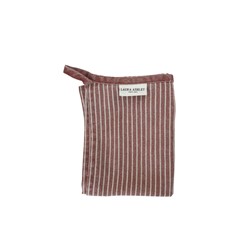 Laura Ashley Theedoek Oxblood Rood Streep 50x70cm