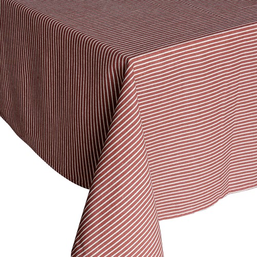 Laura Ashley Tafelkleed Oxblood Rood streep 140x240cm