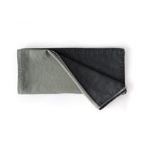 Dutch Rose Tafelloper 40x150 cm dubbelzijdig groen-grijs