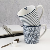 Laura Ashley Giftset 2 Minimugs Floris and Candy Stripe 22 cl.-1