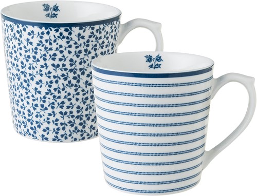 Laura Ashley Giftset 2 Minimokken Floris en Candy Stripe 22 cl.