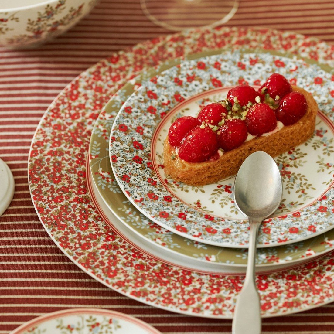 Laura Ashley Giftset 4 Plates 18 cm .