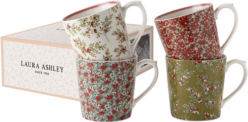 Laura Ashley Giftset 4 Mugs 32 cl.-2