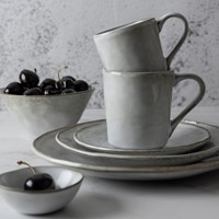 Dutch Rose Set 12 Delig Servies Lichtgrijs-1