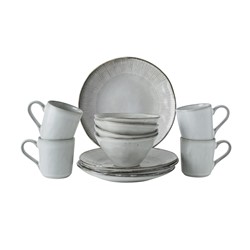 Dutch Rose Set 12 Delig Servies Lichtgrijs