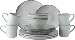 Set 16 Delig Servies Licht grijs