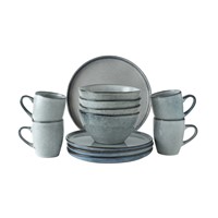 Dutch Rose Set 12 Delig Servies Grijs