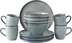 Dutch Rose Set 12 Delig Servies Grijs