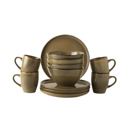 Dutch Rose Set 12 Delig Servies Camel