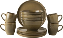 Dutch Rose Set 12 Delig Servies Camel