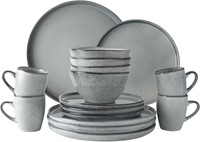 Dutch Rose Set 16 Delig Servies Grijs
