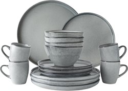 Dutch Rose Set 16 Delig Servies Grijs