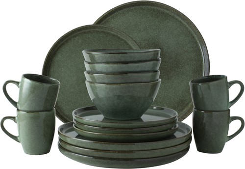 Laura Ashley Set 16 Pcs Tableware Green