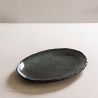 Dutch Rose Oval dish 40x28 cm Green -2