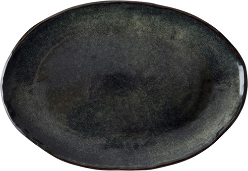 Dutch Rose Oval dish 40x28 cm Green -2