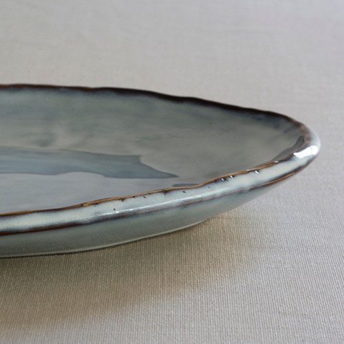 Dutch Rose Oval dish 40x28 cm Blue-3