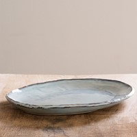 Dutch Rose Ovale schaal 40x28 cm Blauw-2